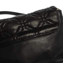 Pre Owned Kate Spade Black Quilted Leather Astor Court Cynthia Shoulder Bag