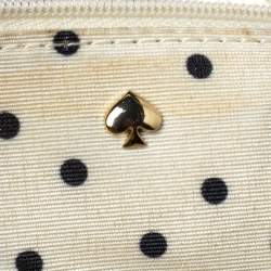 Pre Owned Kate Spade Gold Leather Flap Shoulder Bag