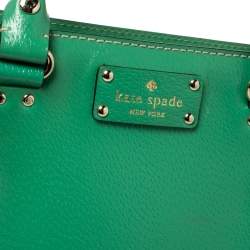 Pre Owned حقيبة كيت سبيد ويليسلي كوين جلد أخضر