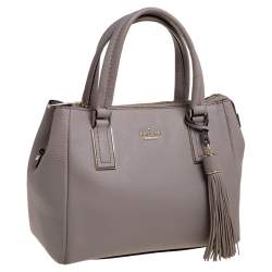 Pre Owned حقيبة كيت سبيد جلد وردي داكن بشراشيب