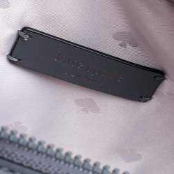 Pre Owned حقيبة كاميرا كيت سبيد سحاب مزدوج إيليا جلد وساتان فحميه