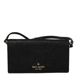 Pre Owned جراب أيفون كروس كيت سبيد جلد أسود