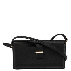 Pre Owned جراب أيفون كروس كيت سبيد جلد أسود