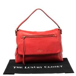 Pre Owned Kate Spade Red Leather Cobble Hill Toddy Shoulder Bag