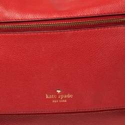 Pre Owned Kate Spade Red Leather Cobble Hill Toddy Shoulder Bag