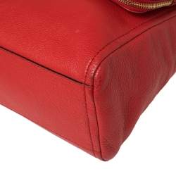 Pre Owned Kate Spade Red Leather Cobble Hill Toddy Shoulder Bag