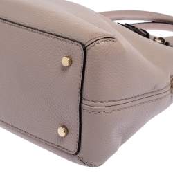 Pre Owned Kate Spade Pale Pink Leather Zip Dome Satchel