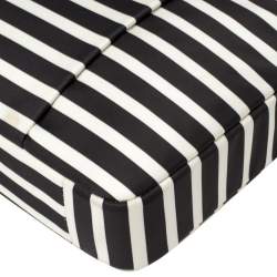 Kate Spade Black/White Striped Satin Classic 13 Inches Laptop Bag