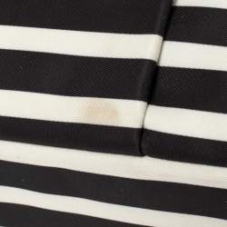 Kate Spade Black/White Striped Satin Classic 13 Inches Laptop Bag