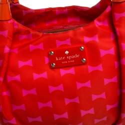 Kate Spade Pink/Red Nylon Karen Hobo