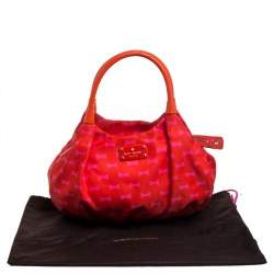 Kate Spade Pink/Red Nylon Karen Hobo