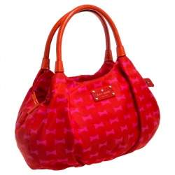 Kate Spade Pink/Red Nylon Karen Hobo