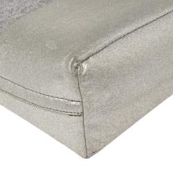 Kate Spade Grey Frosted Wool and Leather Quinn Tote