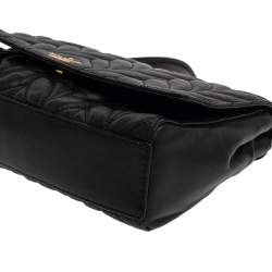 Pre Owned Kate Spade Black Quilted Leather Emelyn Shoulder Bag