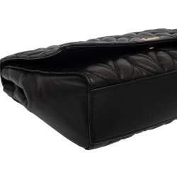 Pre Owned Kate Spade Black Quilted Leather Emelyn Shoulder Bag