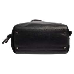 Pre Owned Kate Spade Black Leather and Suede Magnolia Park Ollie Tote