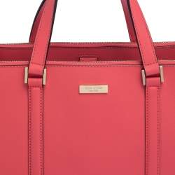 Pre Owned حقيبة يد كيت سبيد سحاب مزدوج جلد وردية