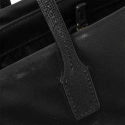 Pre Owned Kate Spade Black Nylon And Leather Avenue Tote