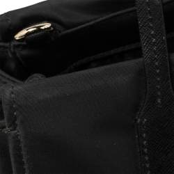 Pre Owned Kate Spade Black Nylon And Leather Avenue Tote