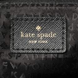 Pre Owned Kate Spade Black Nylon And Leather Avenue Tote