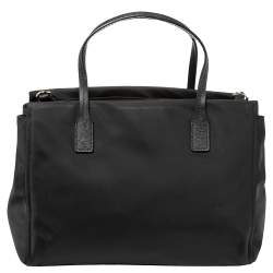 Pre Owned Kate Spade Black Nylon And Leather Avenue Tote