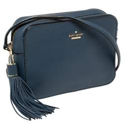 مملوكة مسبقًا Kate Spade Blue Leather Kingston Drive Arla Crossbody Bag