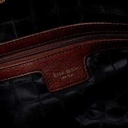 Pre Owned Kate Spade Brown Patent Leather Satchel