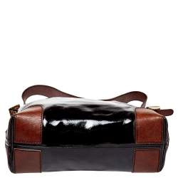 Pre Owned Kate Spade Brown Patent Leather Satchel