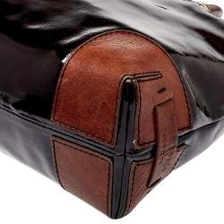 Pre Owned Kate Spade Brown Patent Leather Satchel