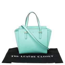 Pre Owned حقيبة ساتشل كيت سبيد سيدار ستريت هايدن صغيرة جلد أخضر