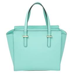 Pre Owned حقيبة ساتشل كيت سبيد سيدار ستريت هايدن صغيرة جلد أخضر