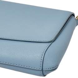 Pre Owned حقيبة كتف كروس كيت سبيد قلاب جلد أزرق 