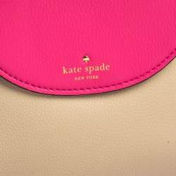 Pre Owned Kate Spade Tricolor Leather Cobble Hill Small Adrien Top Handle Bag
