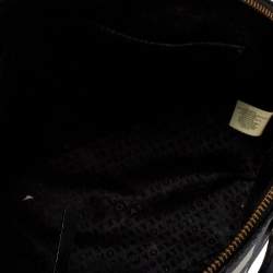 Pre Owned Kate Spade Black/White Checkered Coated Canvas and Leather Satchel