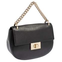 Pre Owned Kate Spade Black Leather Greenwood Place Rita Top Handle Bag