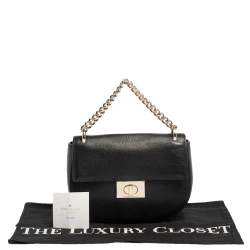 Pre Owned Kate Spade Black Leather Greenwood Place Rita Top Handle Bag