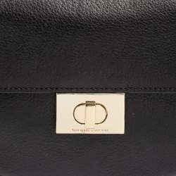 Pre Owned Kate Spade Black Leather Greenwood Place Rita Top Handle Bag