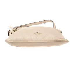 مملوكة مسبقًا Kate Spade Beige Leather Front Zip Crossbody Bag