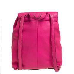 Pre Owned Kate Spade Pink Leather Backpack