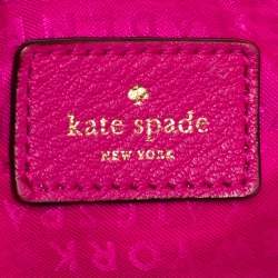 Pre Owned Kate Spade Pink Leather Backpack