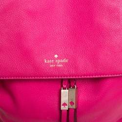 Pre Owned Kate Spade Pink Leather Backpack