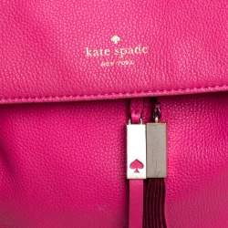 Pre Owned Kate Spade Pink Leather Backpack