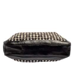 مملوكة مسبقًا Kate Spade Black Printed Canvas and Patent Leather Blair Noel Tote