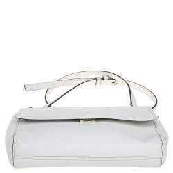 Pre Owned حقيبة كتف كيت سبيد لوريل واي غرير جلد أبيض