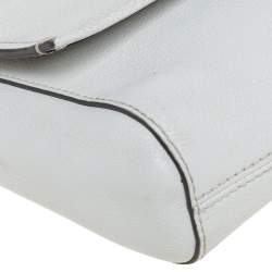 Pre Owned حقيبة كتف كيت سبيد لوريل واي غرير جلد أبيض