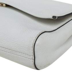 Pre Owned حقيبة كتف كيت سبيد لوريل واي غرير جلد أبيض