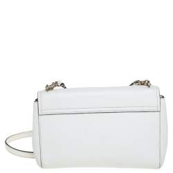 Pre Owned حقيبة كتف كيت سبيد لوريل واي غرير جلد أبيض