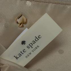 Pre Owned Kate Spade Cream Quilted Leather Chain Tote