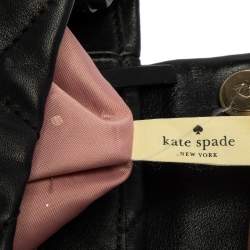 Pre Owned Kate Spade Black Quitled Leather Emerson Place Martina Backpack