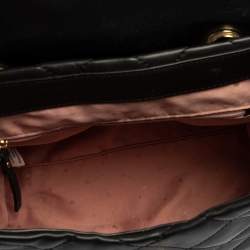 Pre Owned Kate Spade Black Quitled Leather Emerson Place Martina Backpack